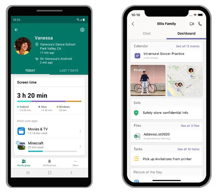 Microsoft Family Safety app Screenshots