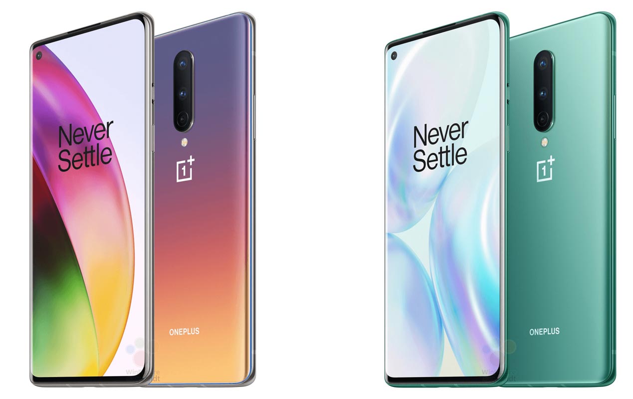 OnePlus 8 Pro IG Glow and Glacial Green Color Variants