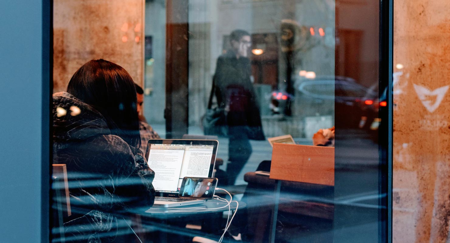 Person making Live Video call in mobile with other person