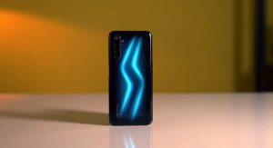 Realme 6 Pro Back Side View With Design Highlight
