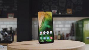 Samsung Galaxy A50 Front Side on the Table