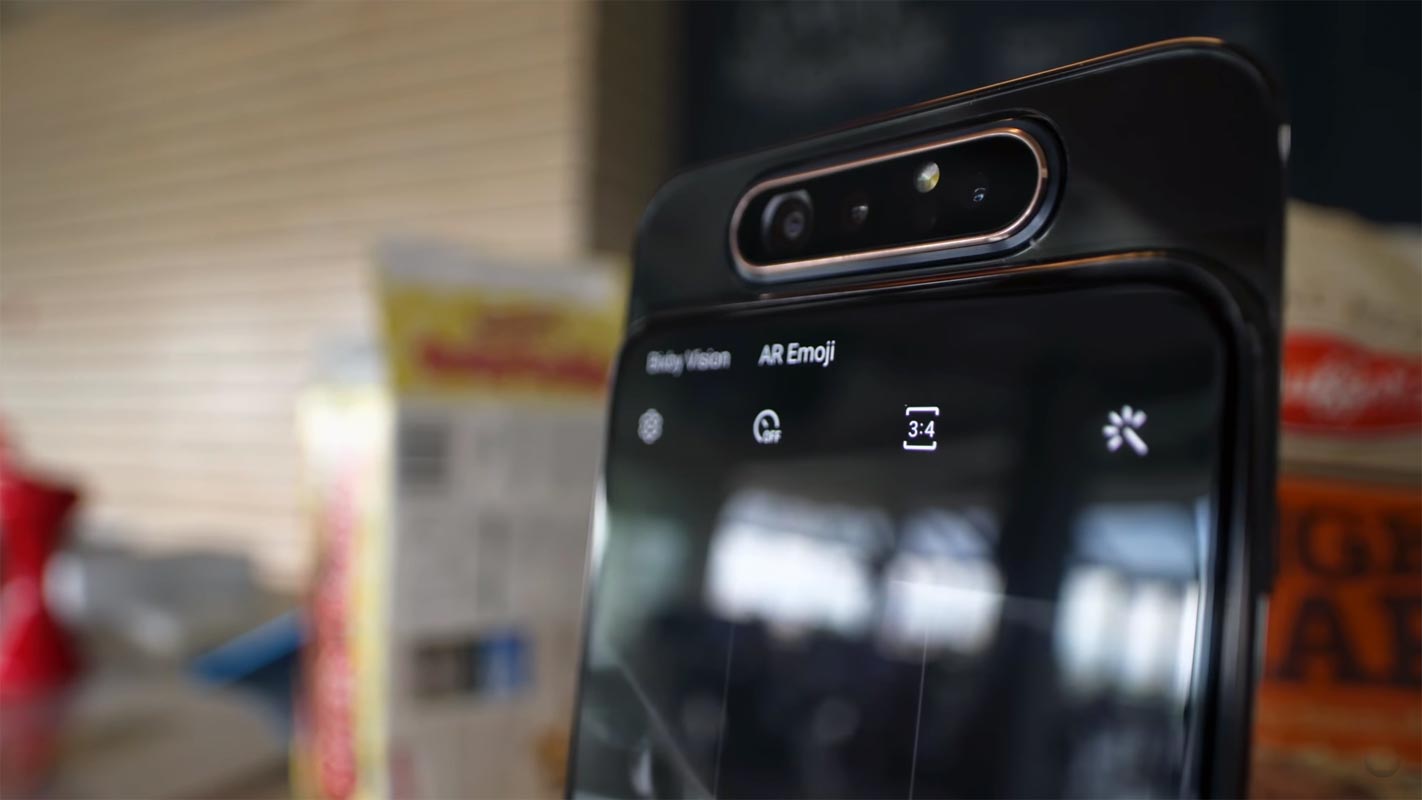 Samsung Galaxy A80 Camera App with Selfe Camera