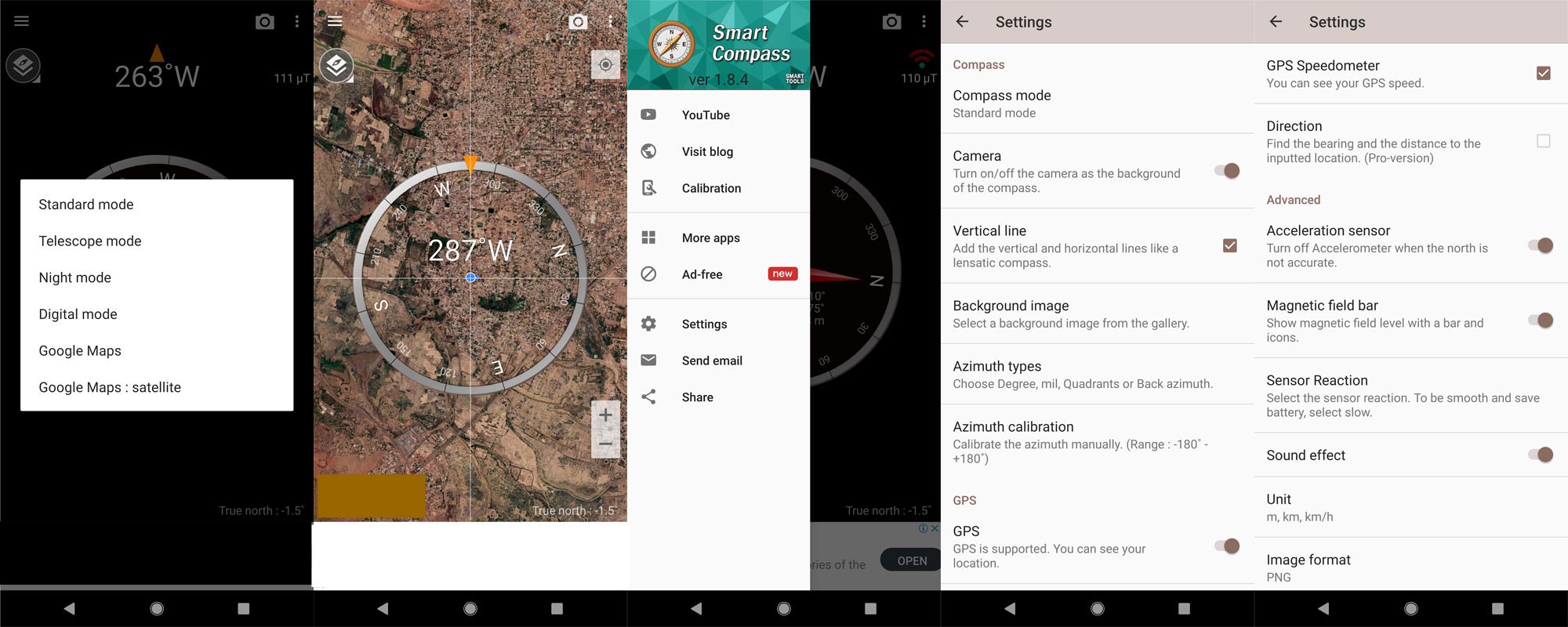Smart Compass App Screenshots
