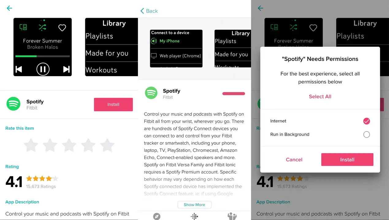How to Install and Stream Spotify in Fitbit devices? - Android Infotech