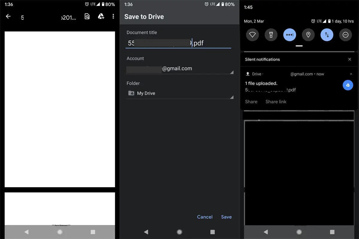 Upload files to Googel Drive From Android