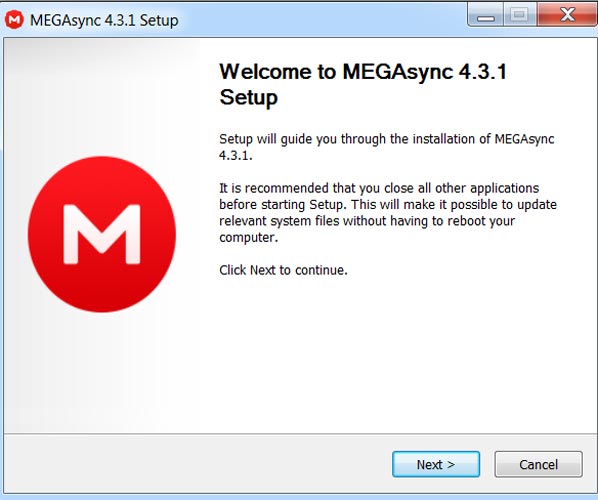 Mega Sync App Installation