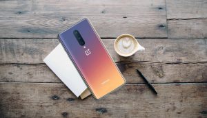 OnePlus 8 Back Side on the table