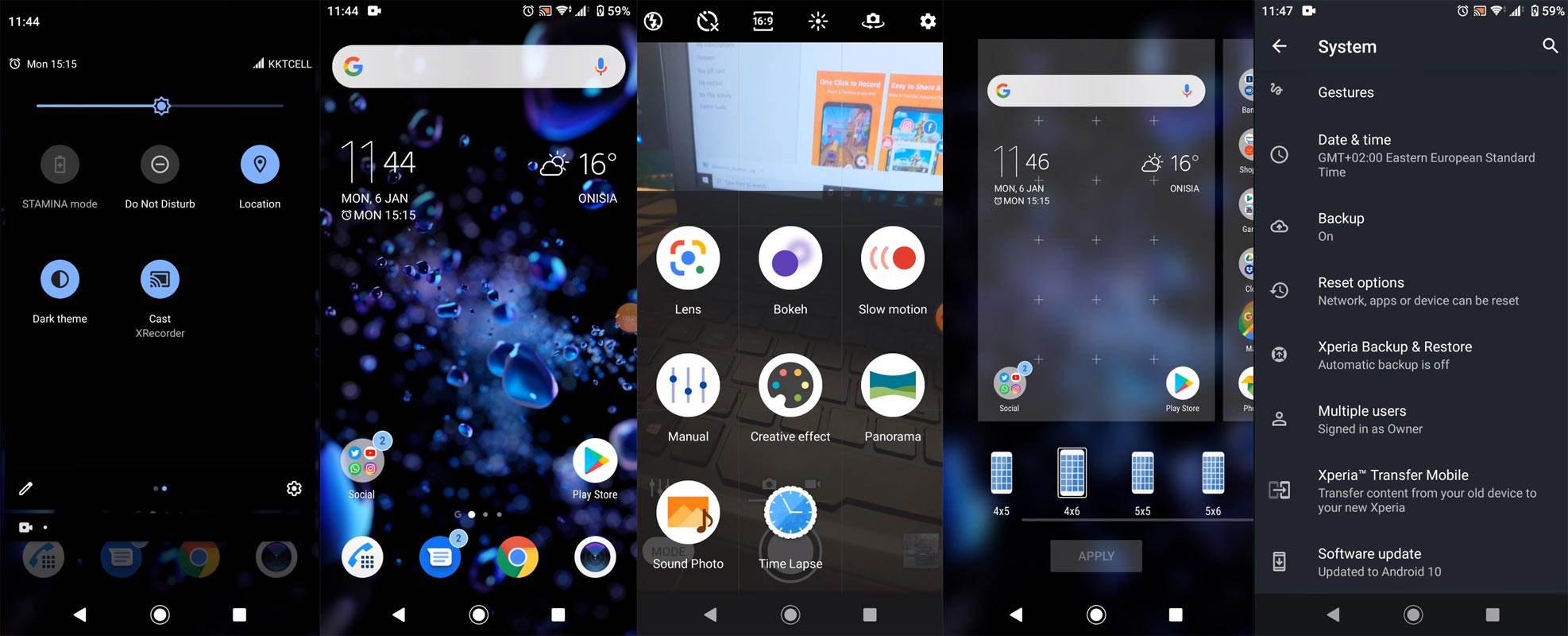 Sony Xperia Android 10 Screenshots