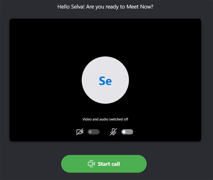 Video Call in Skype