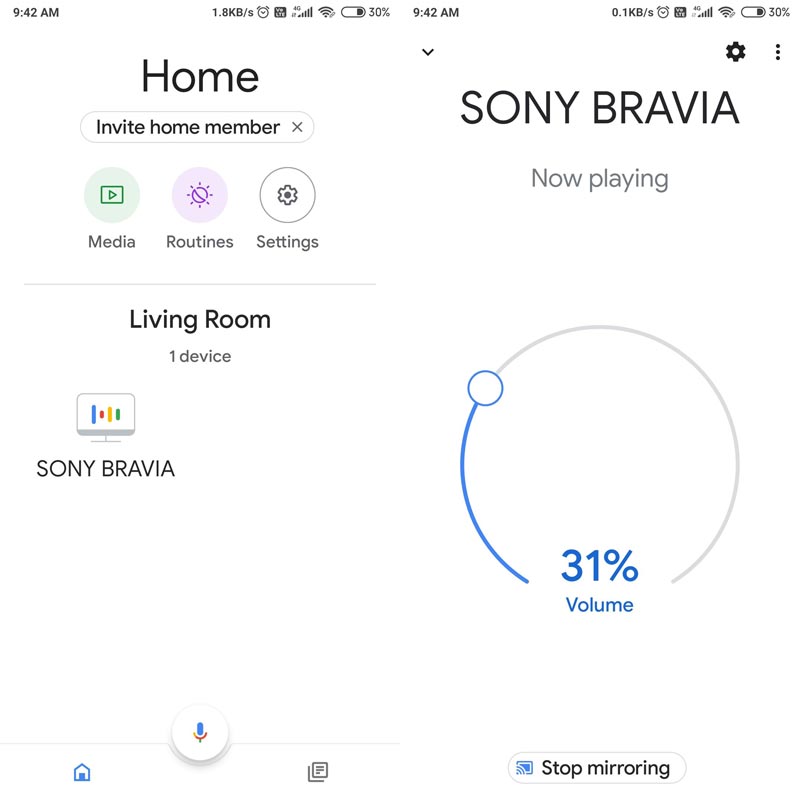 Android TV Availability in Google Home Speaker Group