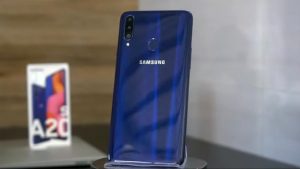 Samsung Galaxy A20s Back side with Retail Box