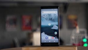 Sony Xperia XZ2 Front Side on the Table