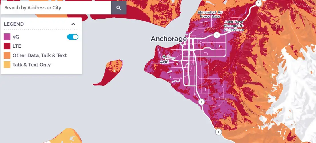 CGI Anchorage Alaska 5G Coverage