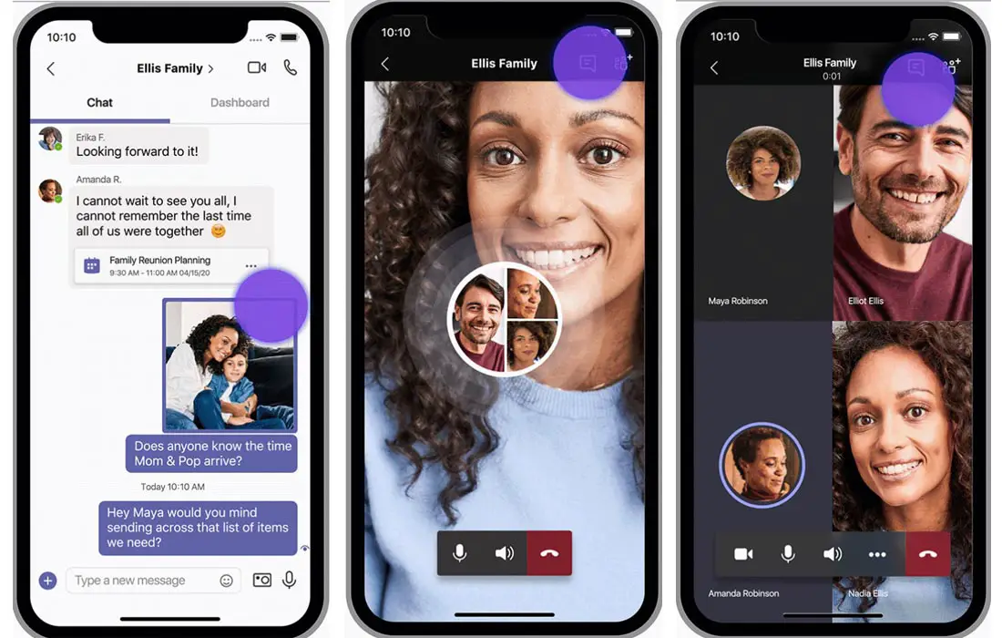 Chat and Video call feature Microsoft Teams Personal