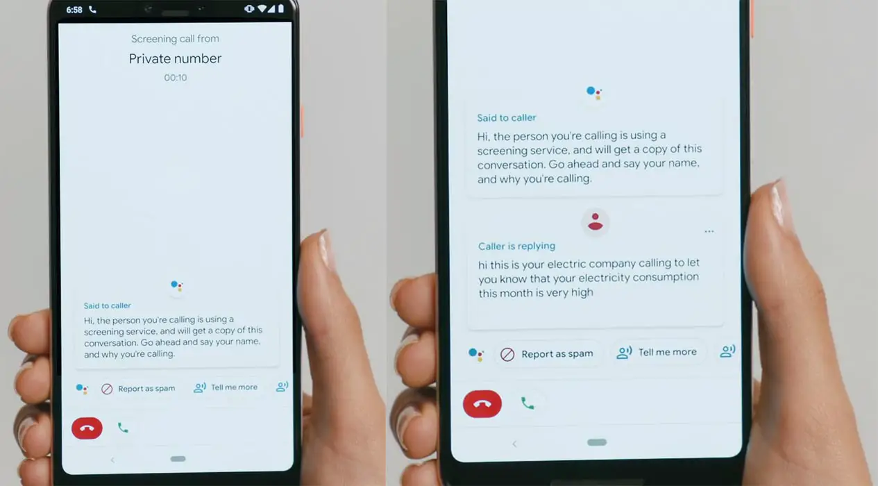 Google Phone App Call Screening