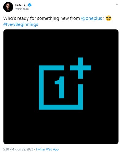 OnePlus CEO Pete Lau tweet about OnePlus Nord