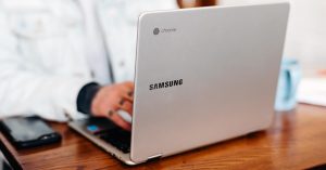 Samsung Chromebook on the table