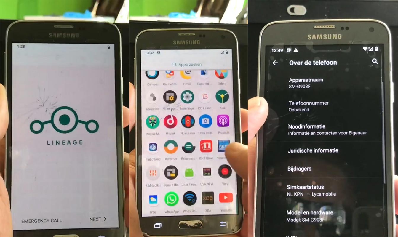 Samsung Galaxy S5 Neo with Lineage OS 17.1 Android 10 Screenshots