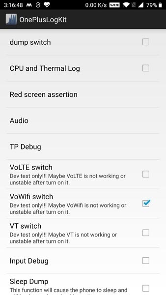 VoWiFi enable using OnePlus Logkit