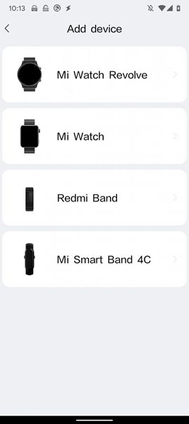 Xiaomi Mi Watch Revolve in Mi Watch App