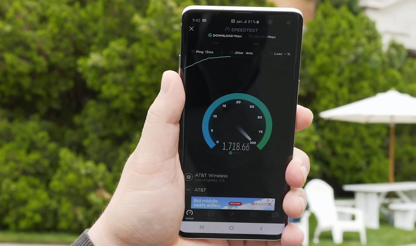 AT&T 5G Speed Test