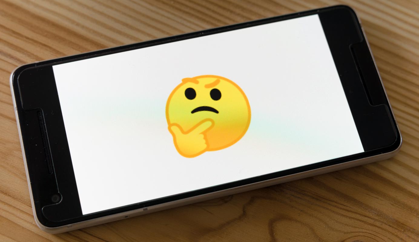 Doubt Emoji in mobile