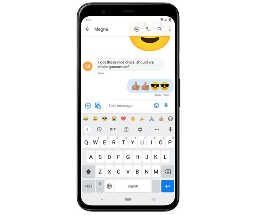 Emoji Bar in Gboard