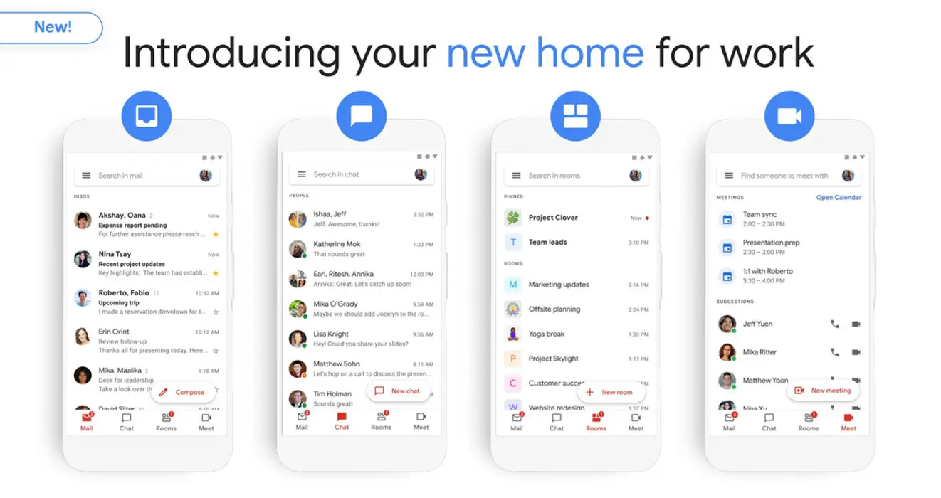 Google Docs, Chat and Meet integration Coming to Gmail