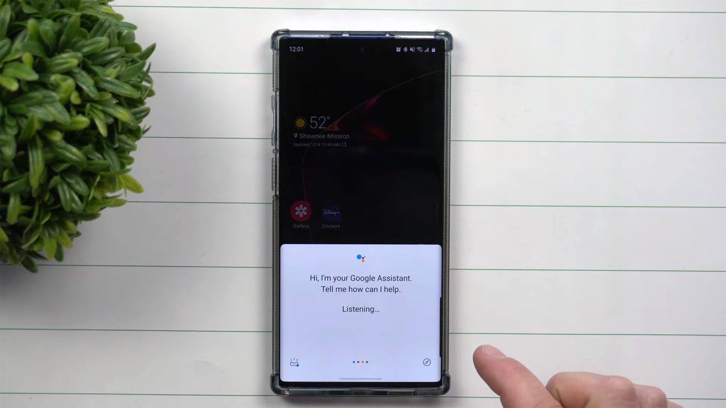 Launching Google Assistant in Samsung Mobiles