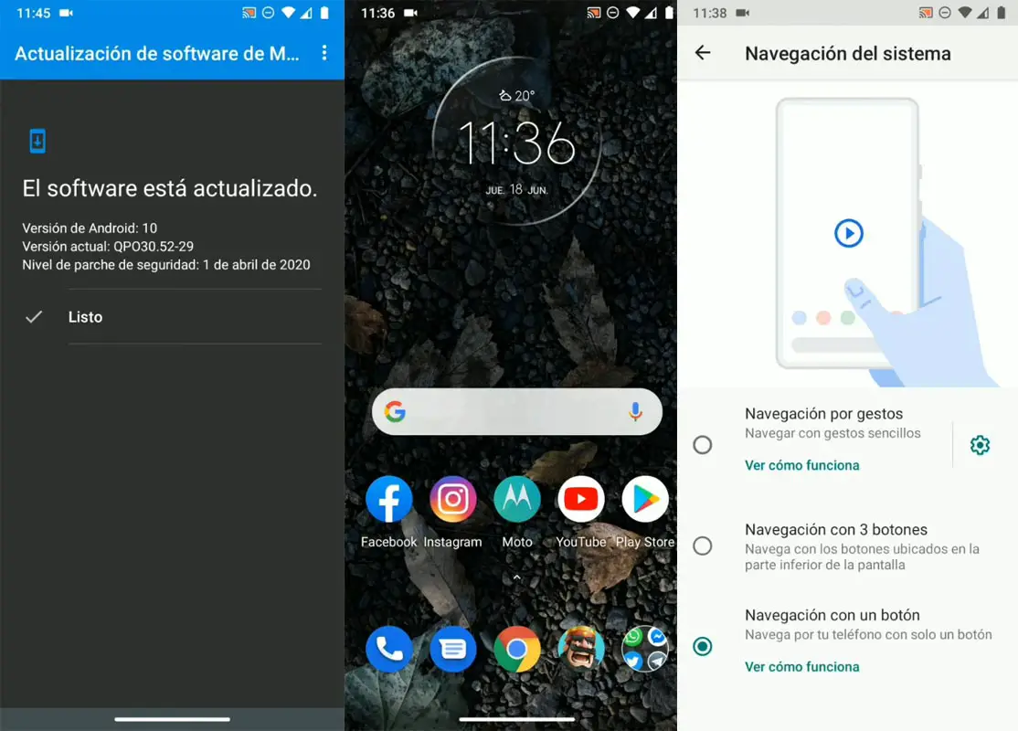 Motorola Moto G7 Power Android 10 Screenshots