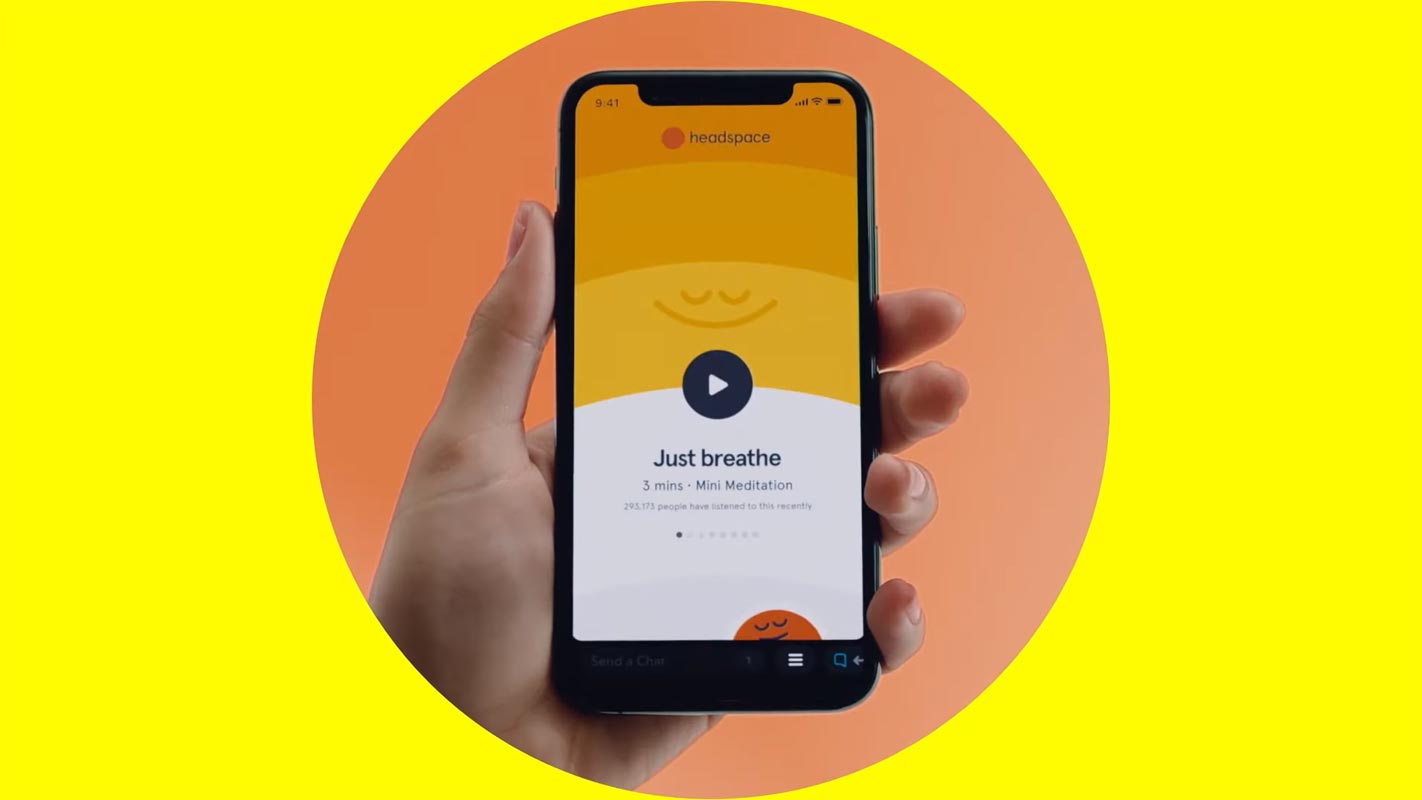 Snapchat Meditation mini in-app Headspace