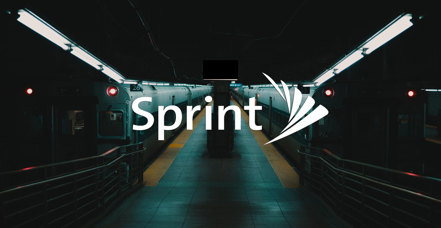 Sprint Logo in Railway Station