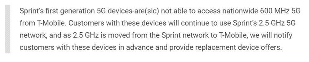 T-Mobile shut downs Sprint 2.5GHz Network Official Statement