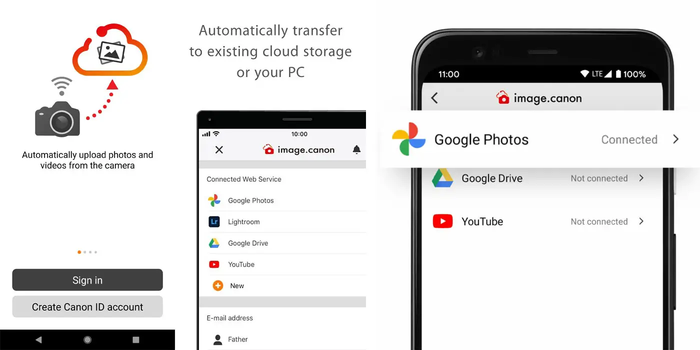 Canon Photos Upload to Google Photos Setup