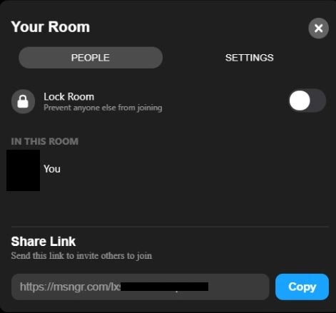 Facebook Messnger Rooms Lock