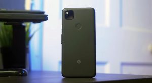 Google Pixel 4a Back Side on the table