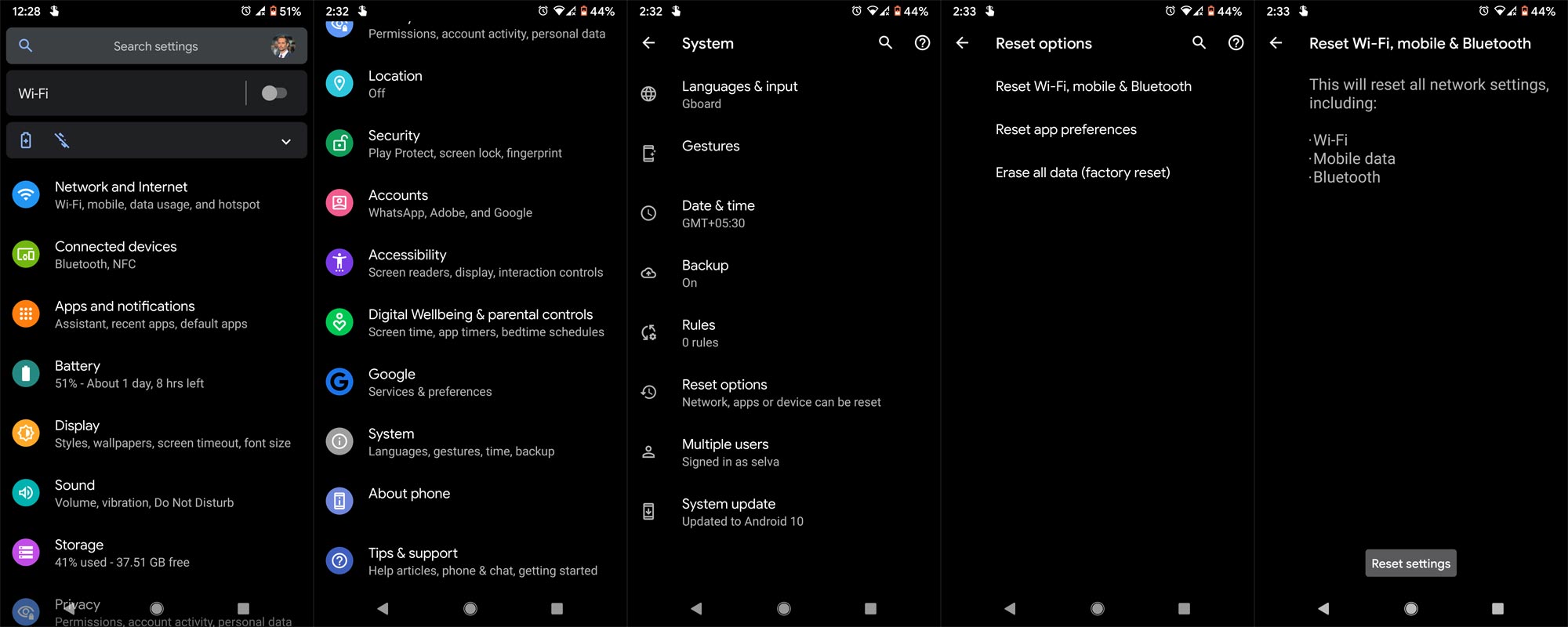 Reset Network Settings in Android Mobiles