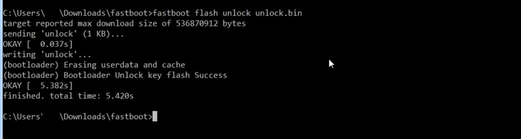 Unlocking Bootloader LG using Unlock Key