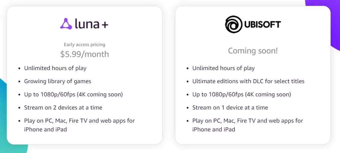 Amazon Luna Pricing