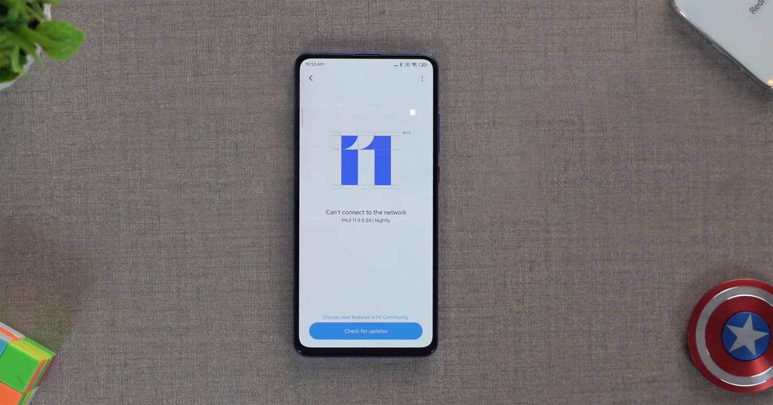 MIUI 11 OS information in Display