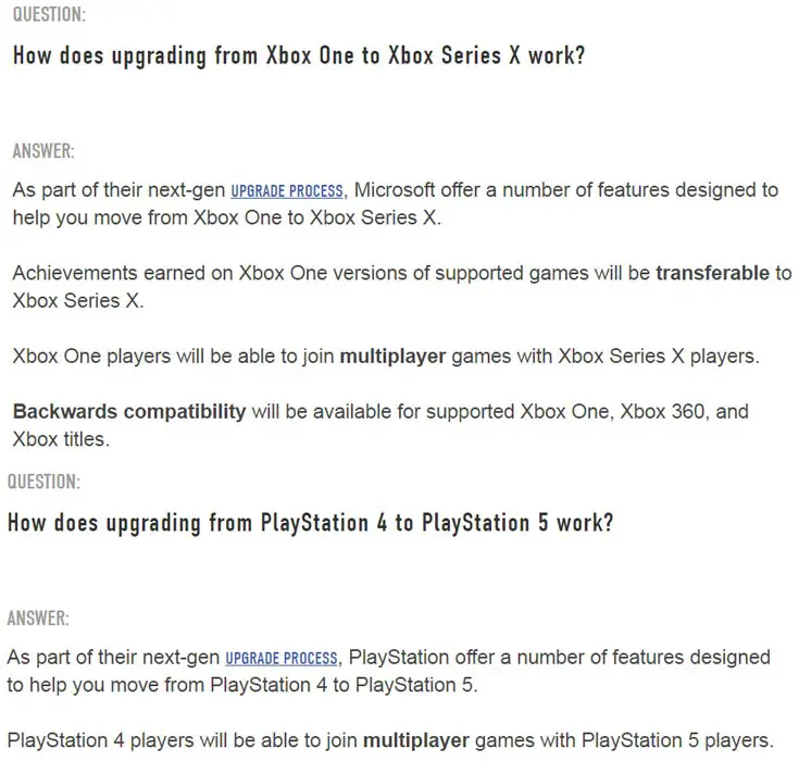 Microsoft Xbox X Series Sony PS5 Ubisoft Backward Compatibility