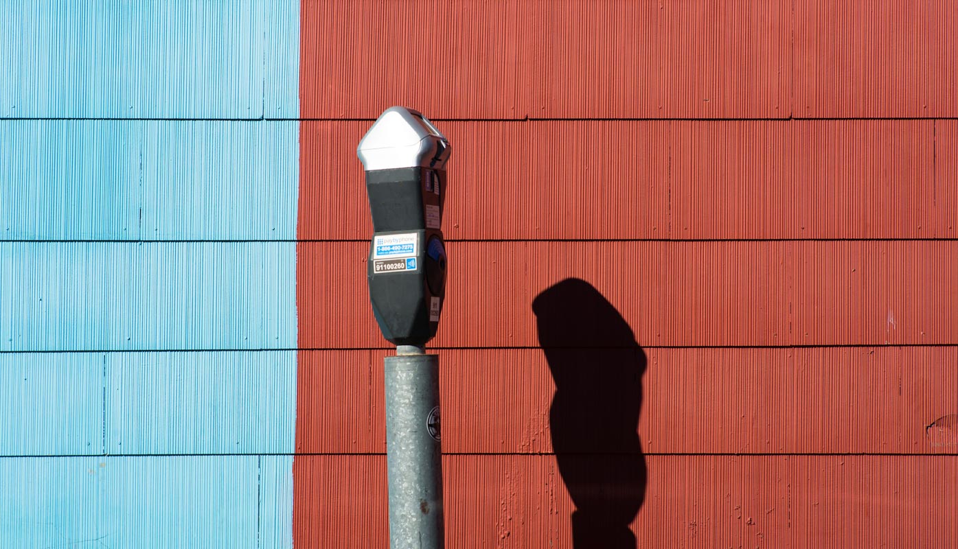 Parking Meter in the Road