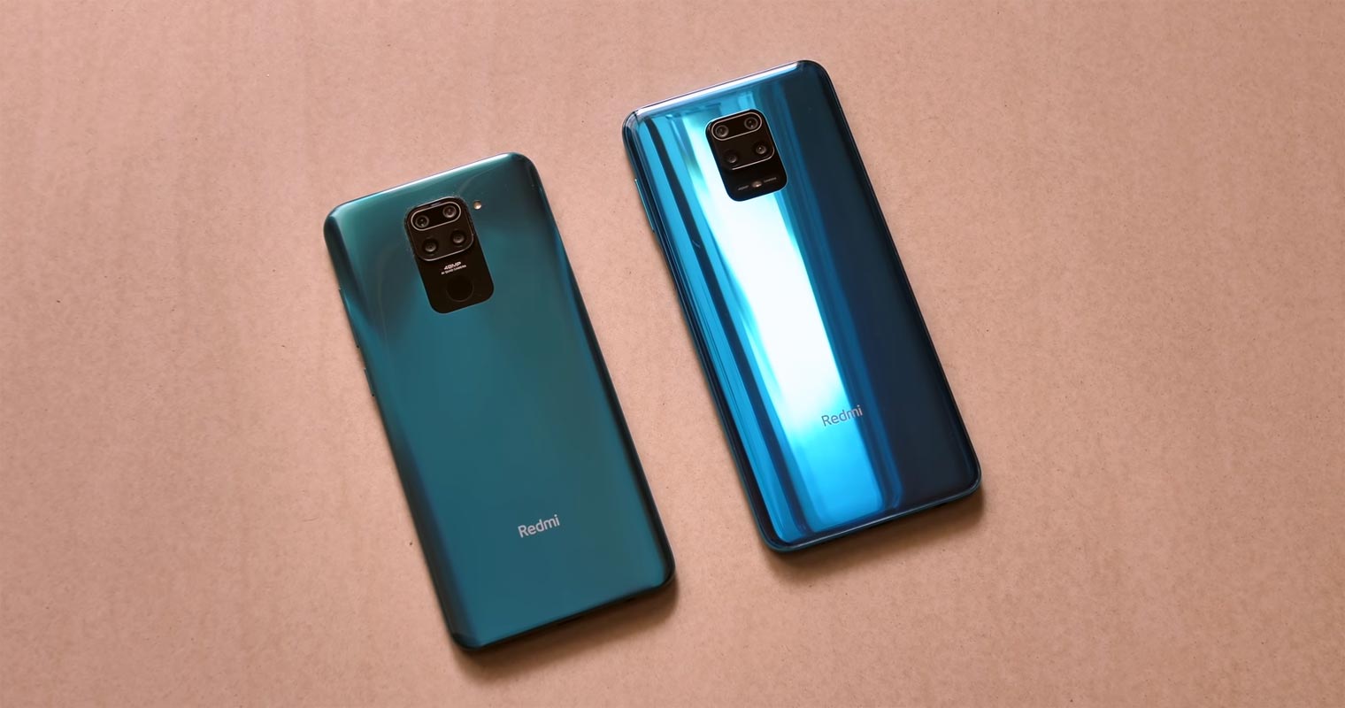 Redmi Note 9 Pro and 9s Back Side on the Table