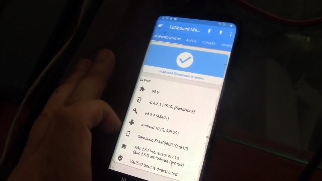 Root Samsung Galaxy S9 Snapdragon Android 10 Xposed Installer Stat