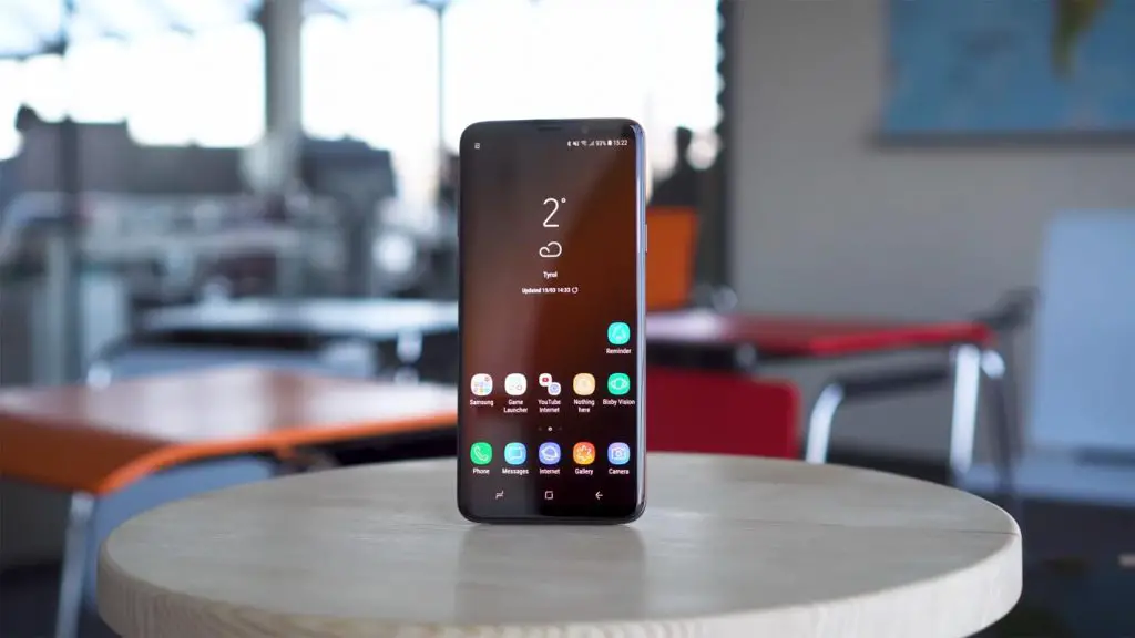 Samsung Galaxy S9 Plus Unlocked Home Screen