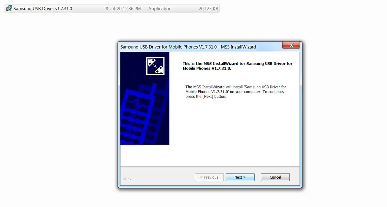 Samsung USB Driver Installation Wizard