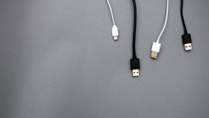 USB Cables in the Table