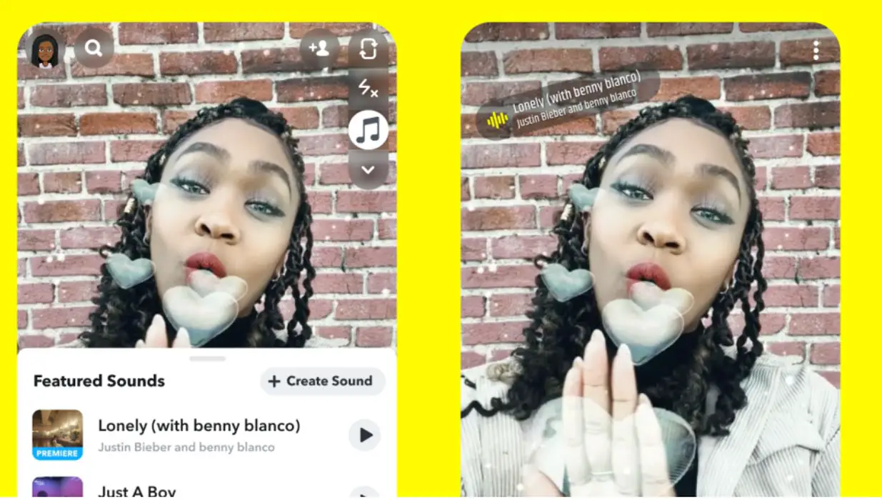 Add Sounds Feature in Snapchat