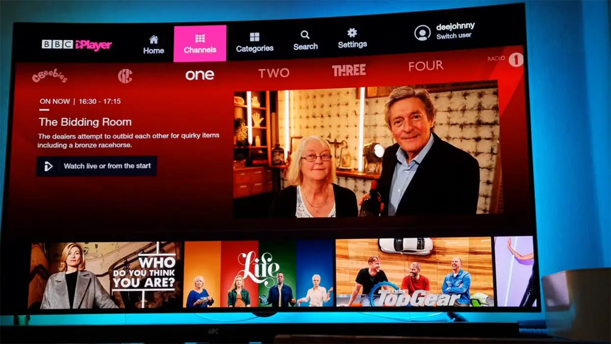 BBC iPlayer Streaming in Google TV Chromecast