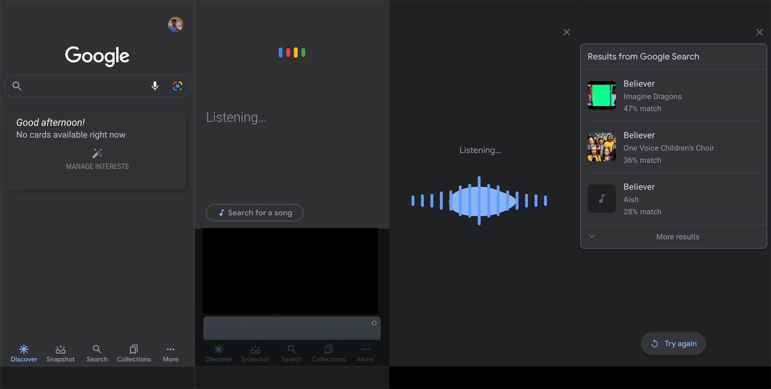 Google Hum to Search Setup